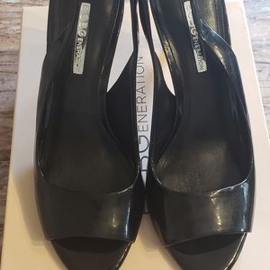 Black Patent Slingback Heels Size 7 by BCBGenerati